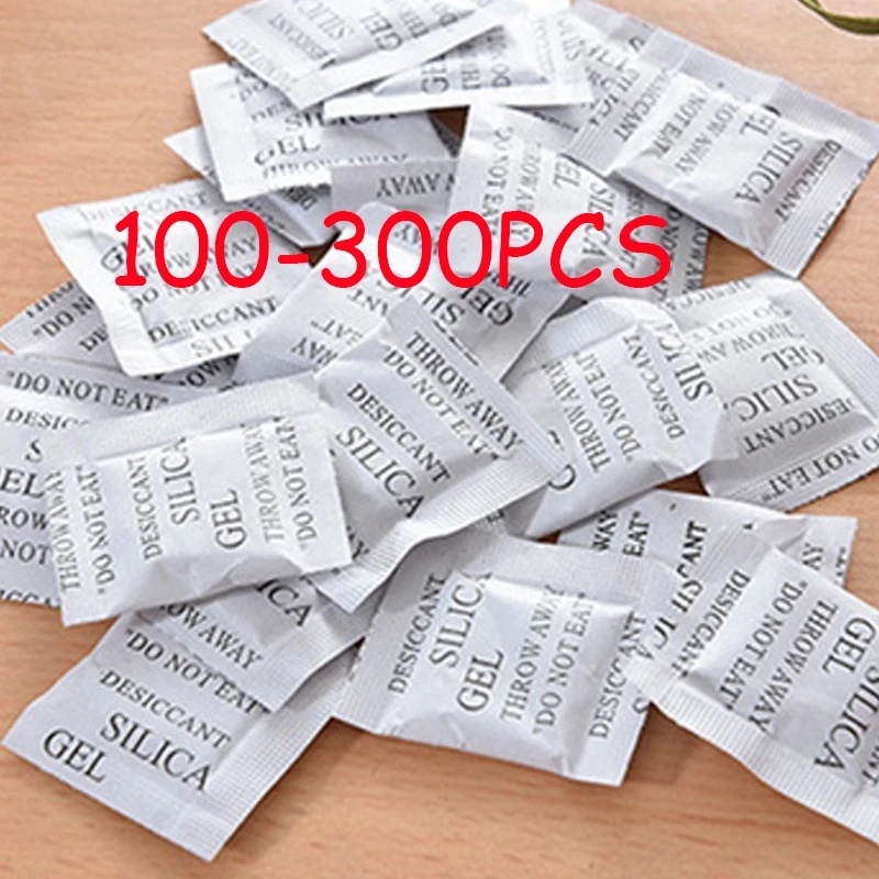 Food Storage In Cabinets - 100-300PCS Packs Non-Toxic Silica Gel Desiccant