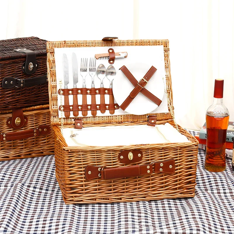 Food Storage For Camping - Family Outing Picnic Basket, Outdoor Camping