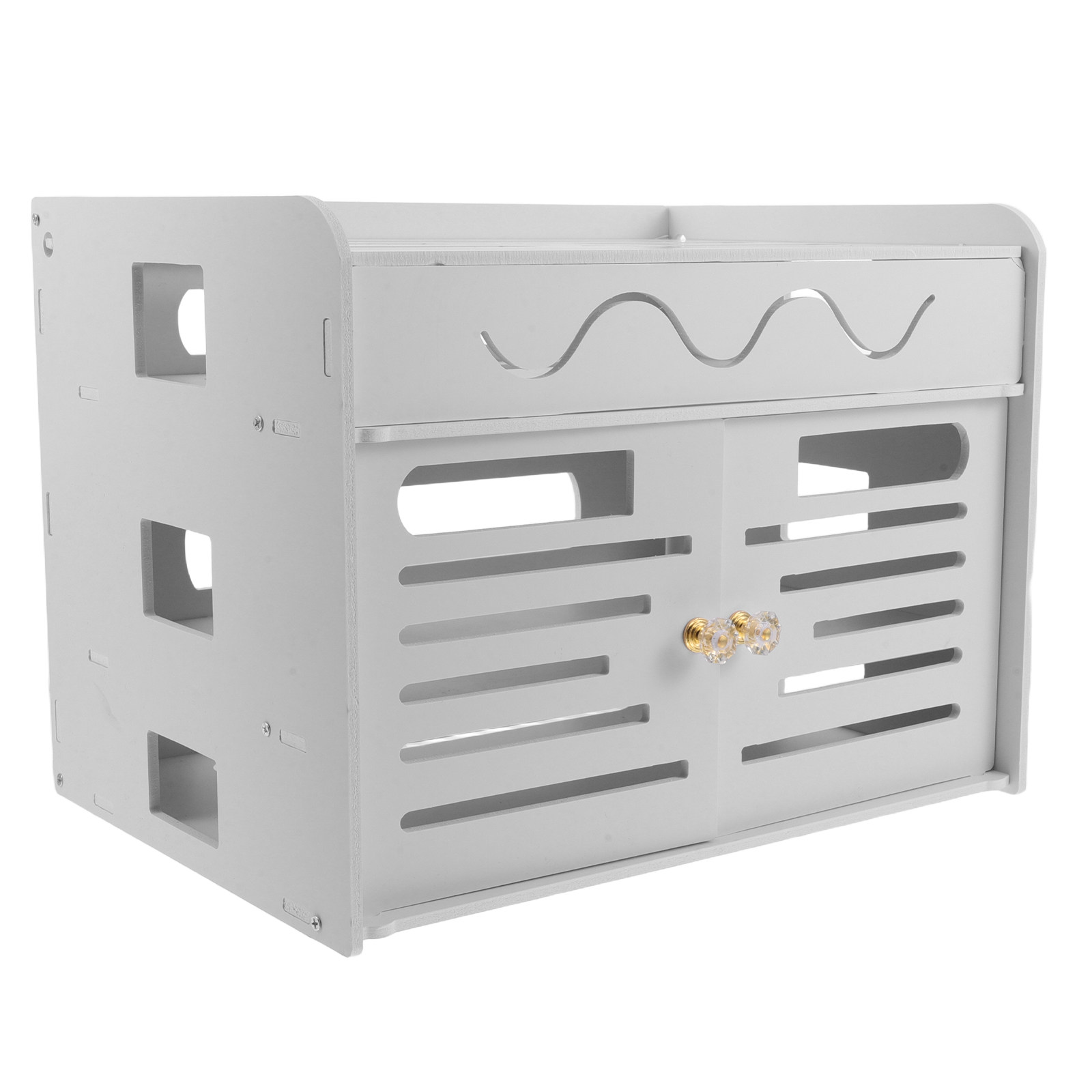 Food Storage Box - 3 Layers Router Organizer Box White