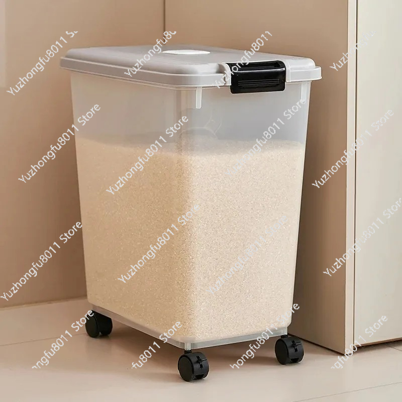 Food Storage In Pantry - Household Sealed Rice Bucket Food-Grade Storage