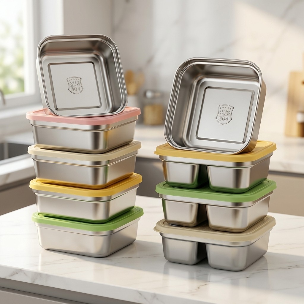 Food Storage Freezer - Fruit Vegetable Storage Container Stackable Large