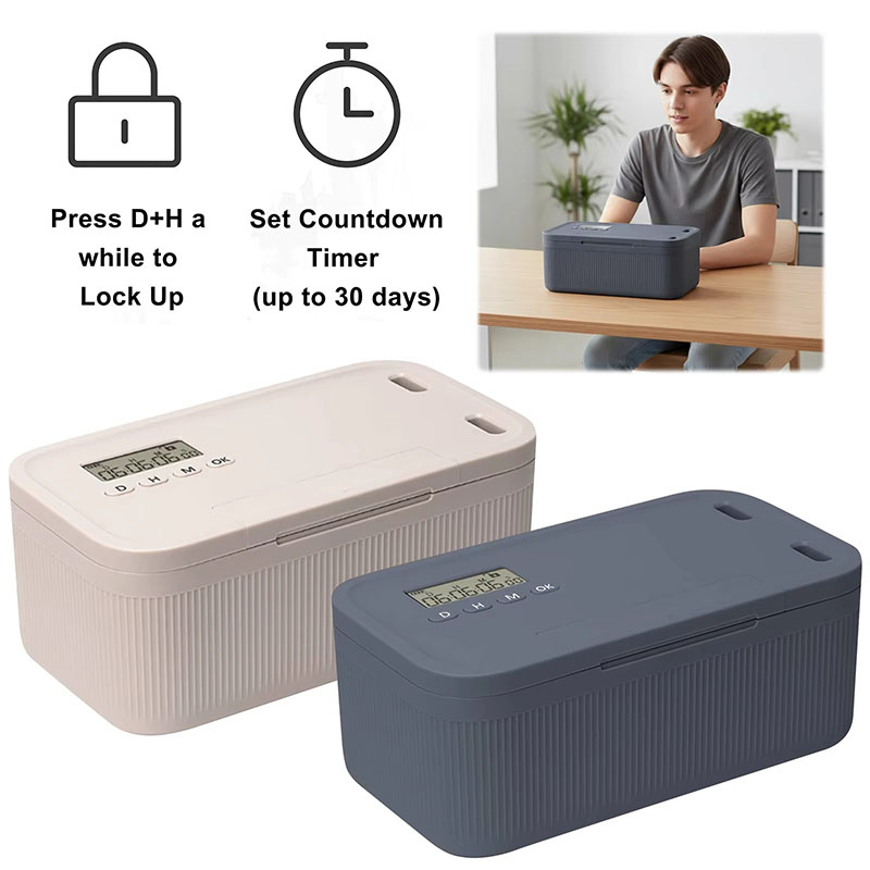 Food Storage Locker - Lock Box with Timer Phone Locker