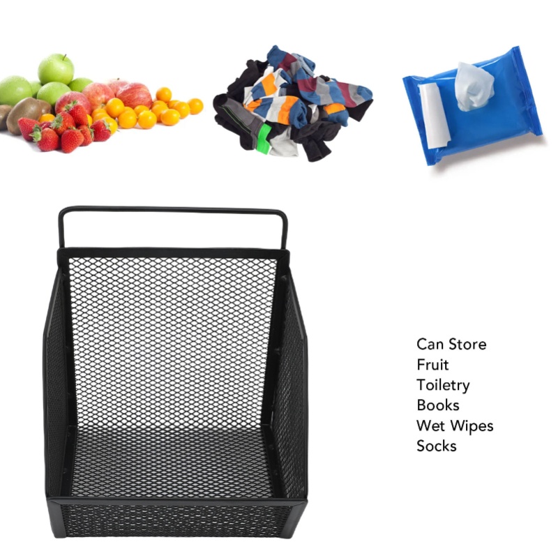 Food Storage Small - Hanging Kitchen Basket Adhesive Non Drill