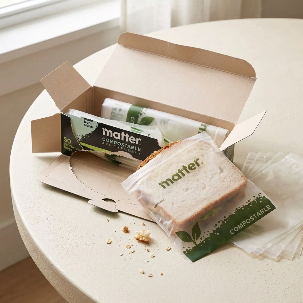 Food Storage Plants - 50 Count Compostable Sandwich Bags Plant