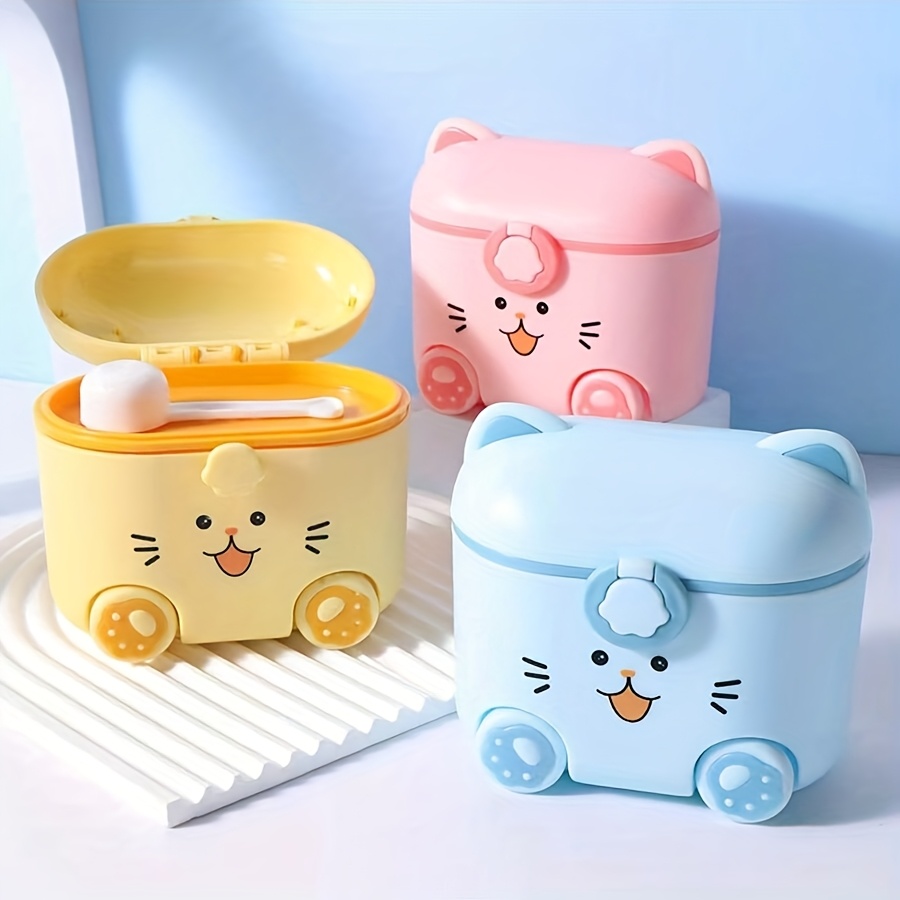 Food Storage Locker - Cute Cat Milk Powder Container with