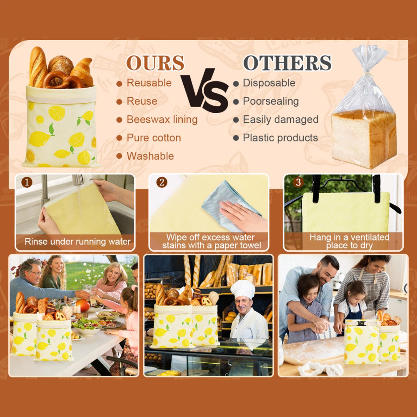 Food Storage Freezer - Bread Bags Reusable Reusable Bread Food