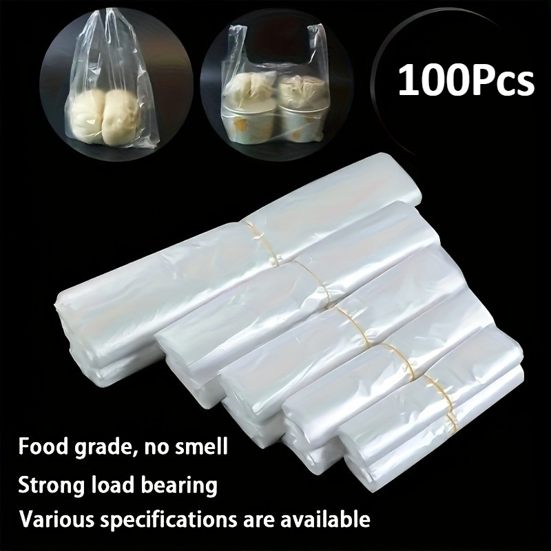 Food Storage Plastic - 100Pcs Mini Transparent Disposable Plastic Bags
