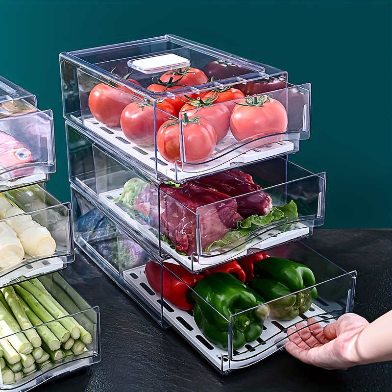 Food Storage Drawers - 1pcKitchen refrigerator storage box drawer type
