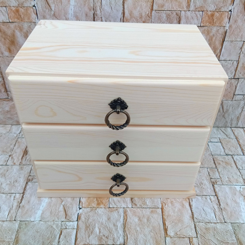Food Storage Locker - Solid Wood Storage Box Desktop Household