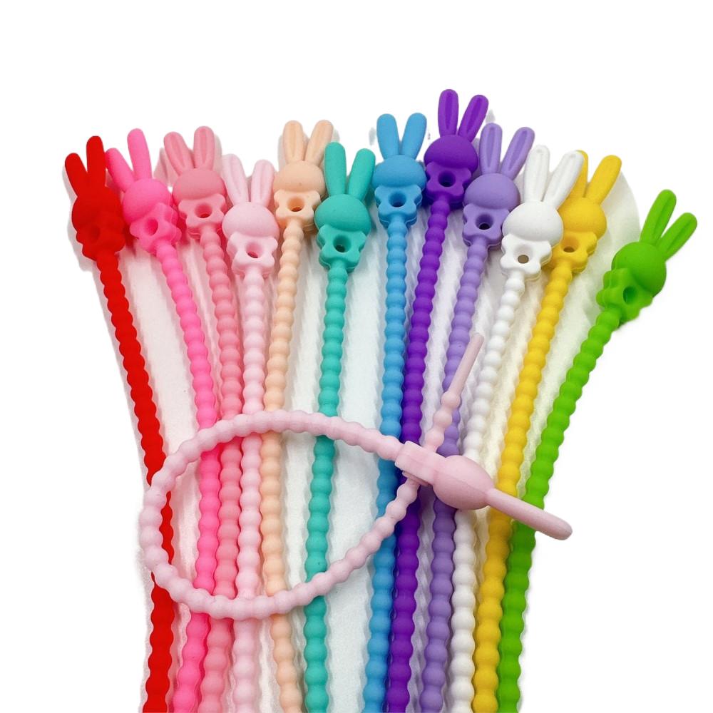 Food Storage Organizer - 10Pcs Flower Star Silicone Cable Organizer