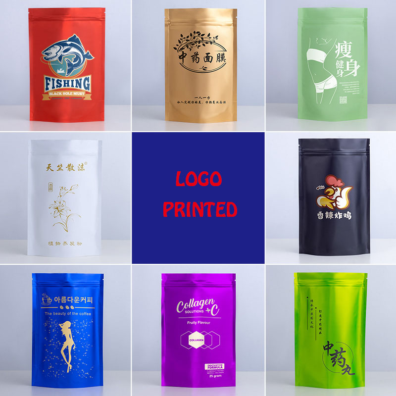 Zebra Food Storage - Resealable Stand Up Aluminum Foil Zip