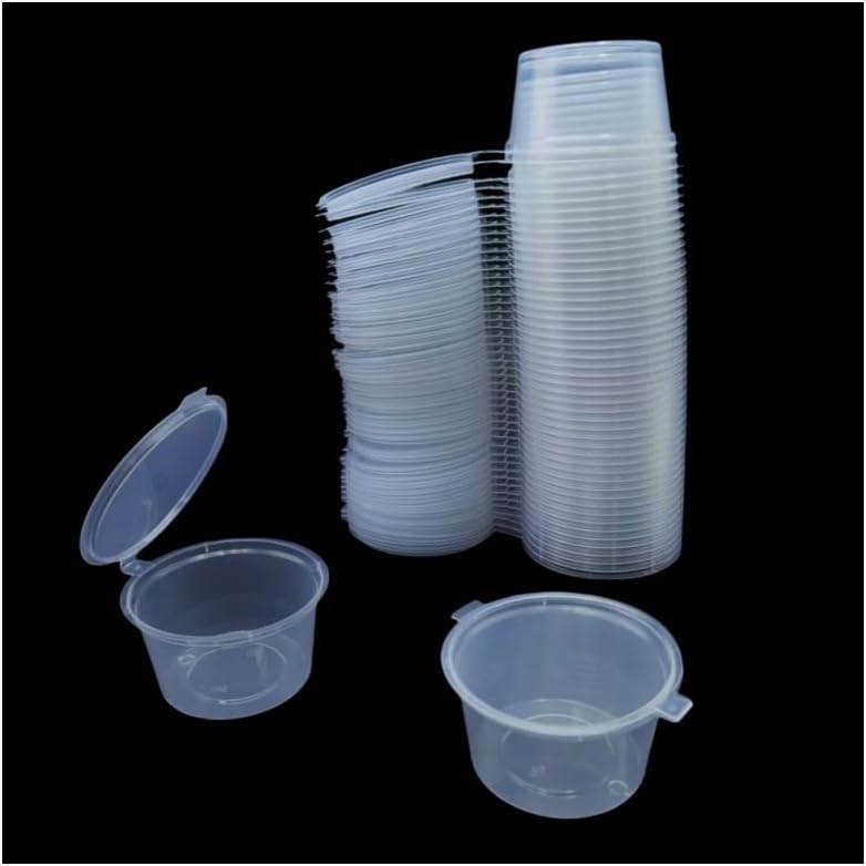Food Storage Small - Disposable Clear Plastic Sauce Cups with