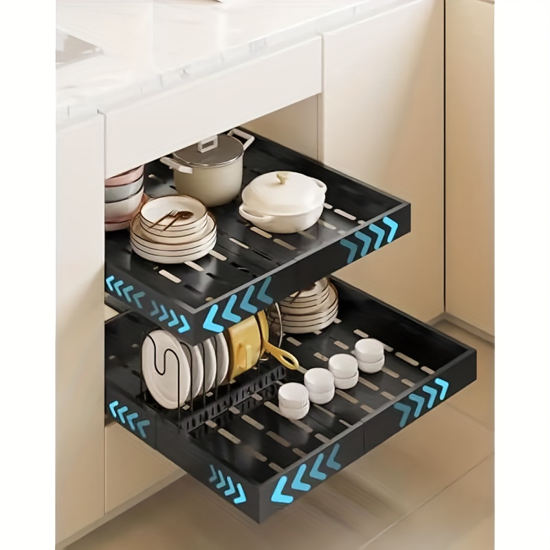 Food Storage Drawers - Pull Out Tray Organizer Kitchen Storage
