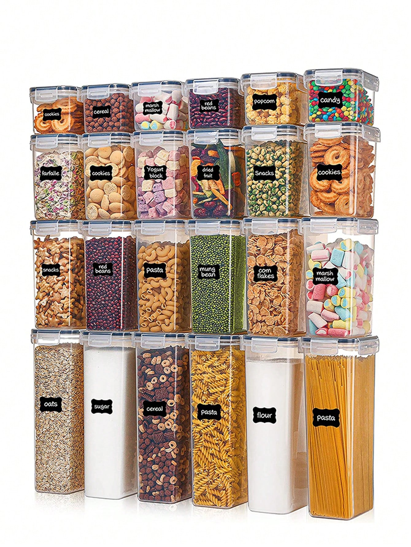 48pcs Airtight Food Storage Co - Food Storage In Pantry review and price