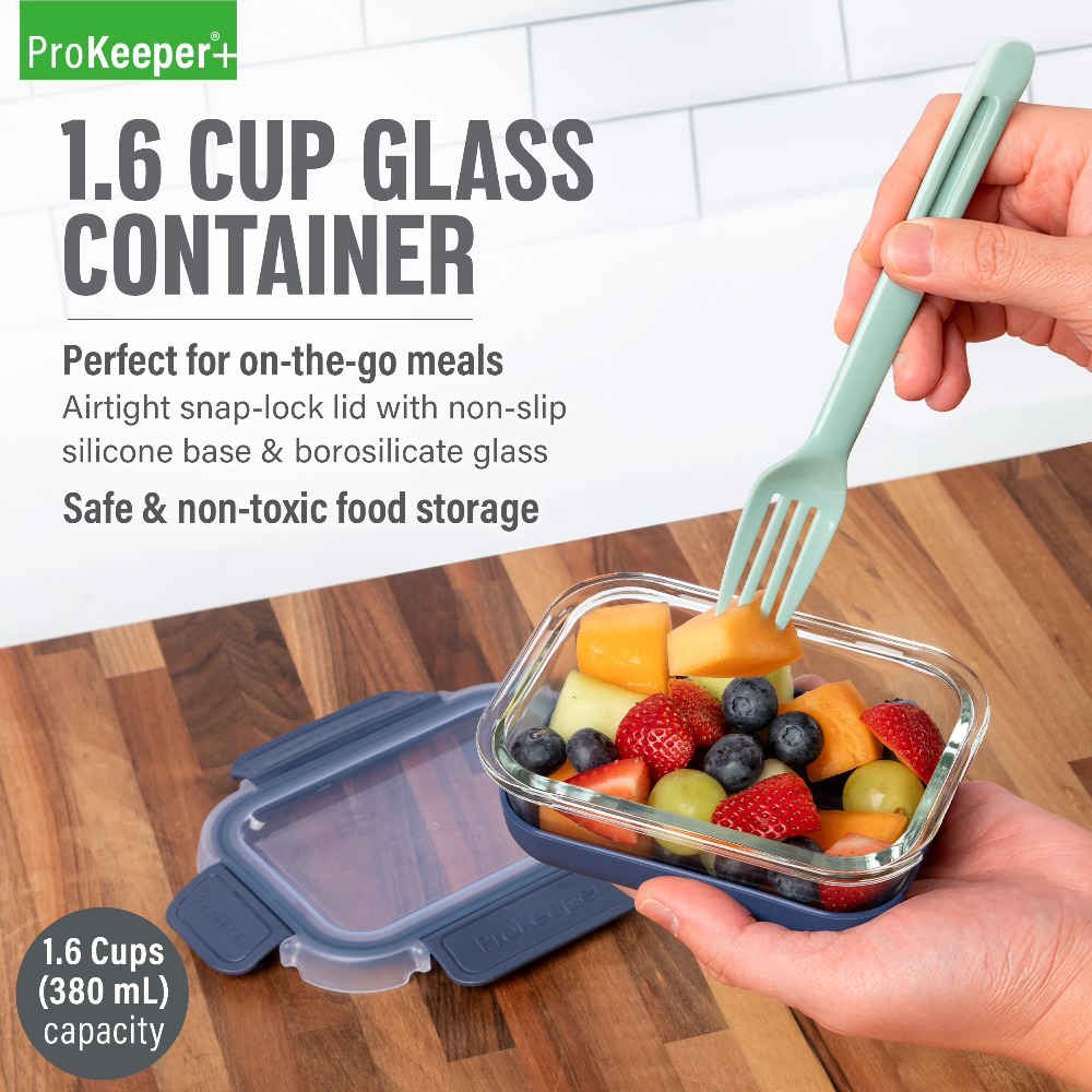 2 Pack 1.6 Cup Glass Food Stor - Food Storage In Pantry review and price