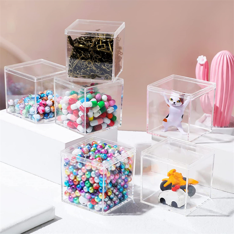 1-20pcs Transparent Acrylic Bo - Xmas Food Storage Containers review and price