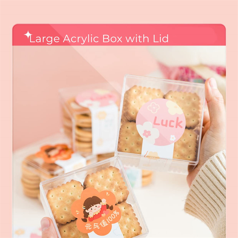 1-20pcs Transparent Acrylic Bo - Xmas Food Storage Containers review and price