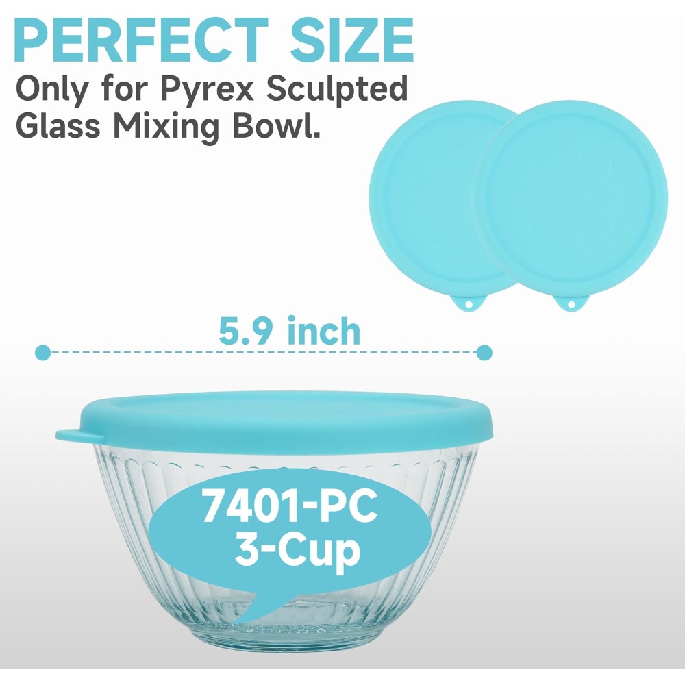 Silicone Lids for Glass Mixing - Food Storage Set Glass review and price