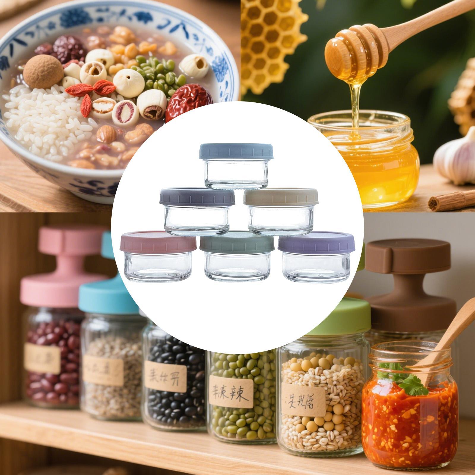 Mini Glass Jars with Leakproof - Food Storage Set Glass review and price