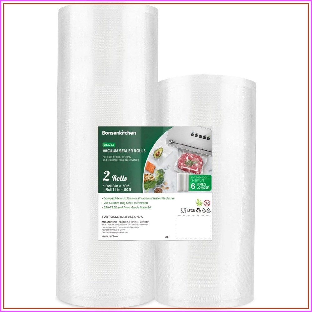 Vacuum Food Sealer Rolls, 8