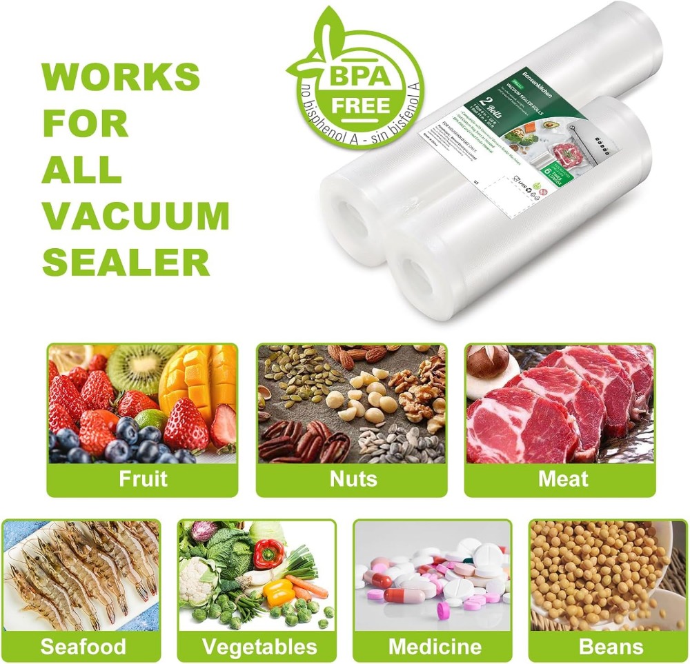 Vacuum Food Sealer Rolls, 8