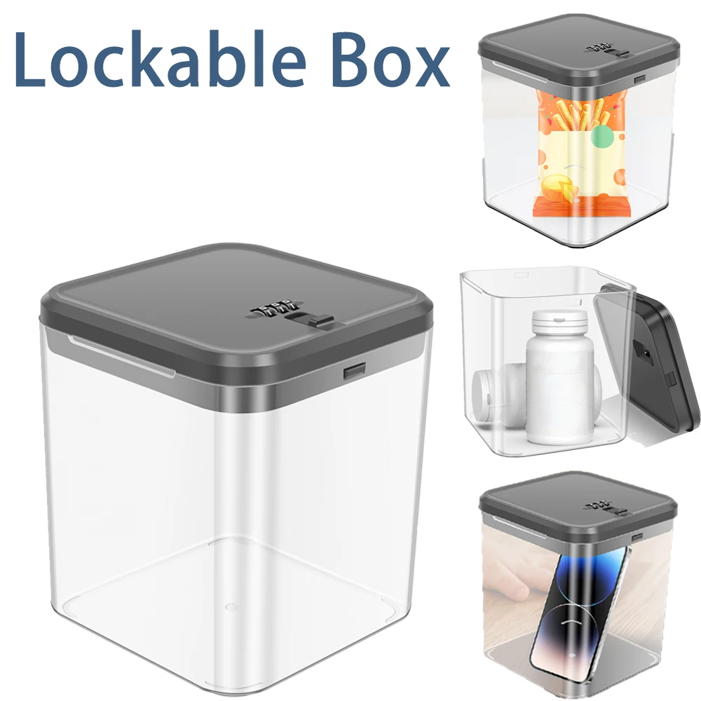 Transparent Lock Box with Pass - Food Storage Locker review and price