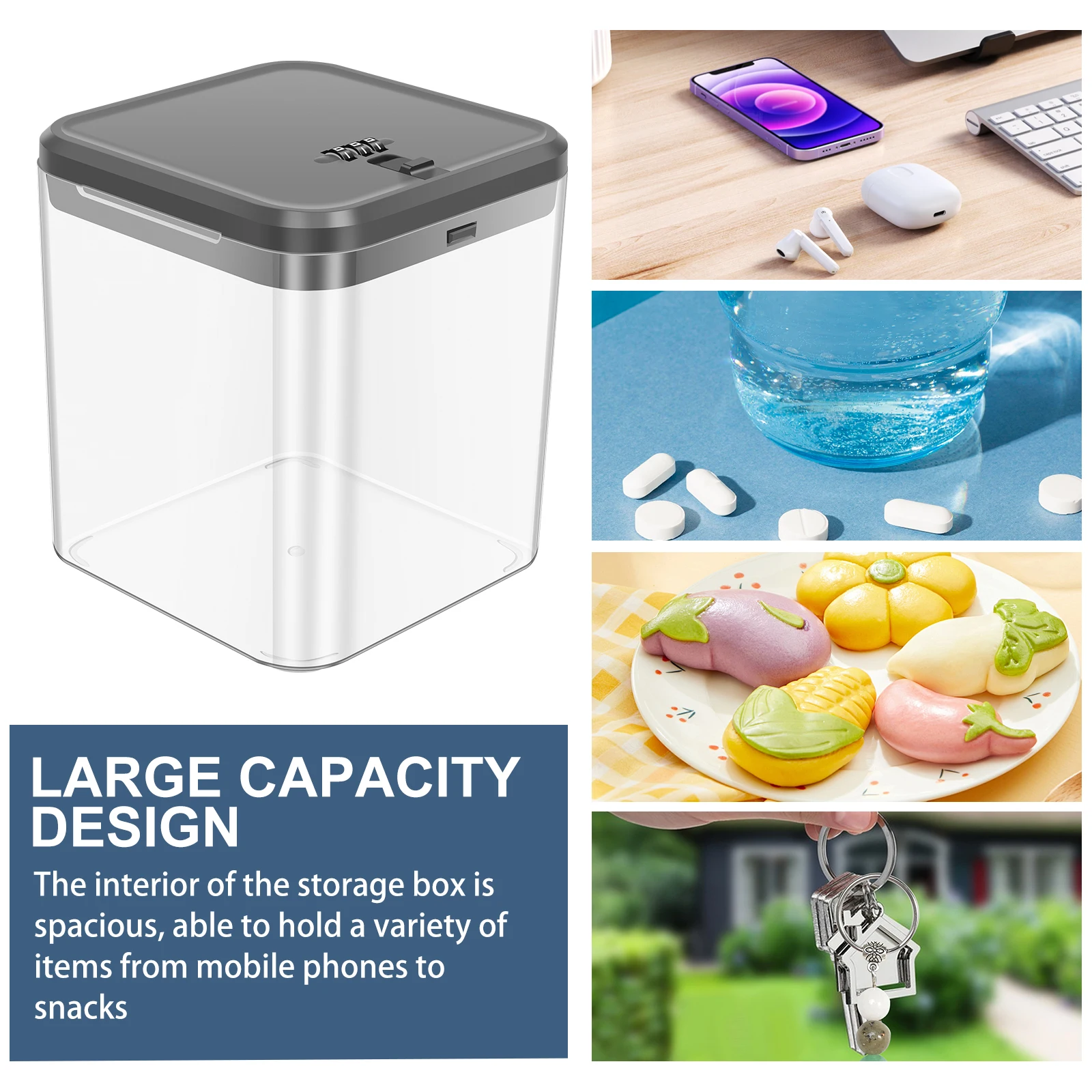 Transparent Lock Box with Pass - Food Storage Locker review and price