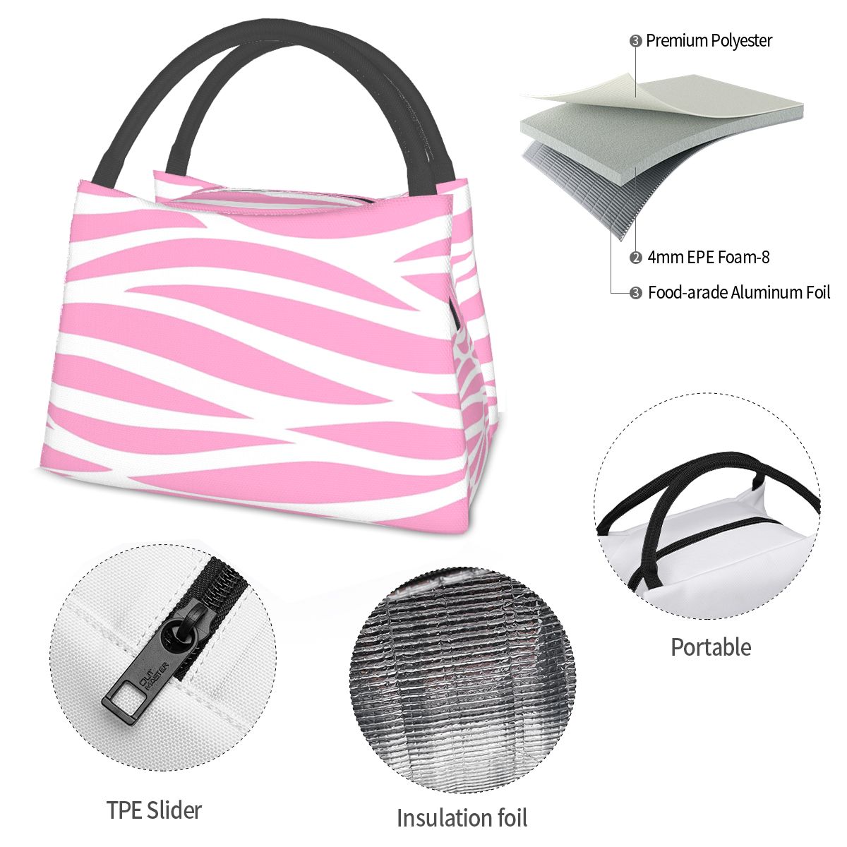 Zebra Pattern Pink Zebra Strip - Zebra Food Storage review and price