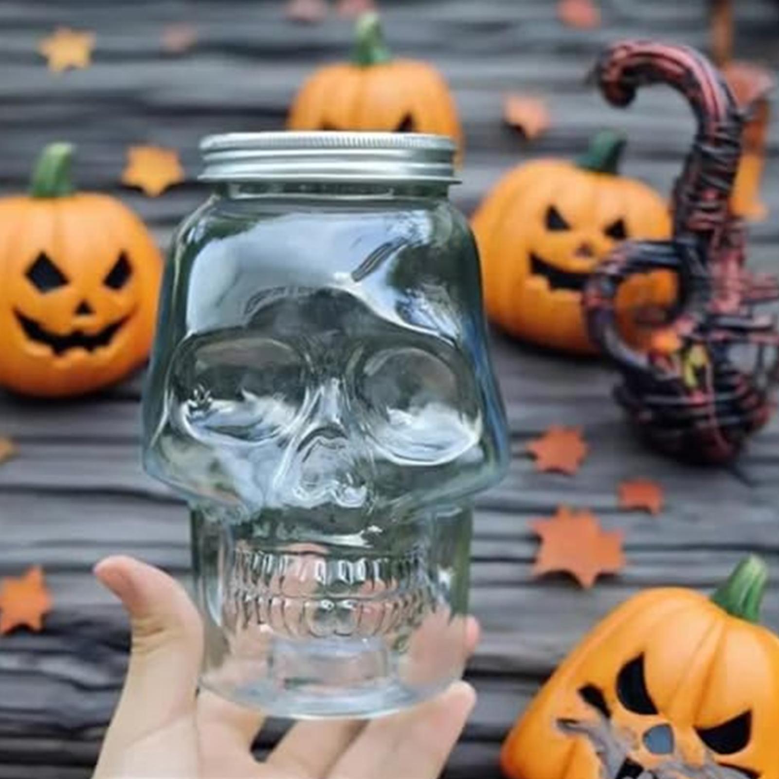 Spooky Skull storage Jars with - Xmas Food Storage Containers review and price