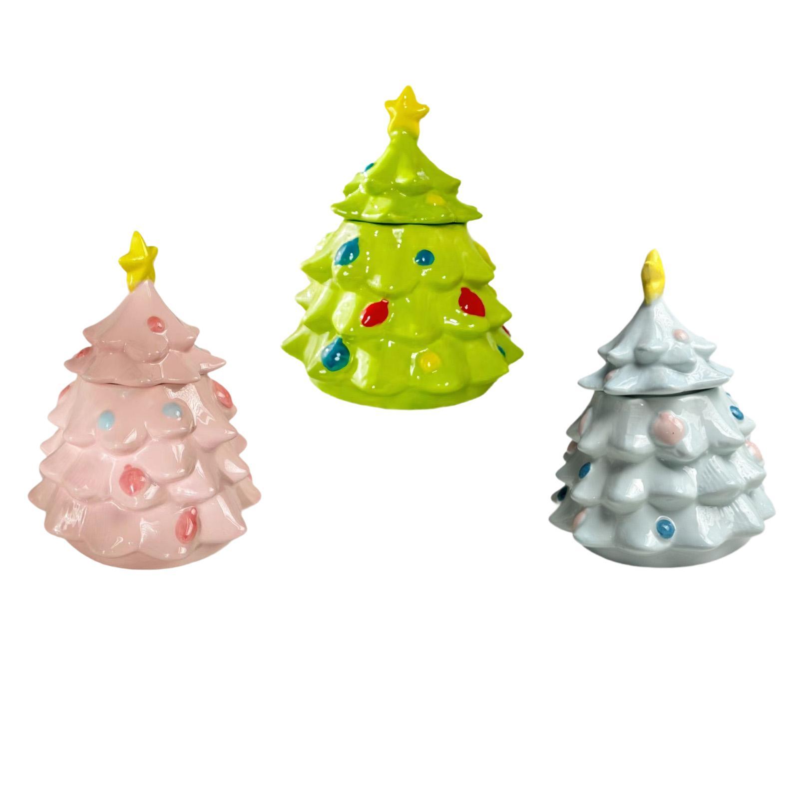 Christmas Tree Candy Jar Cute  - Xmas Food Storage Containers review and price