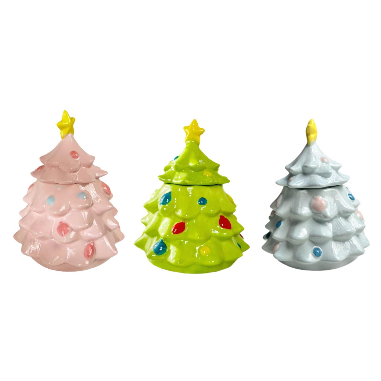 Christmas Tree Candy Jar Cute  - Xmas Food Storage Containers review and price