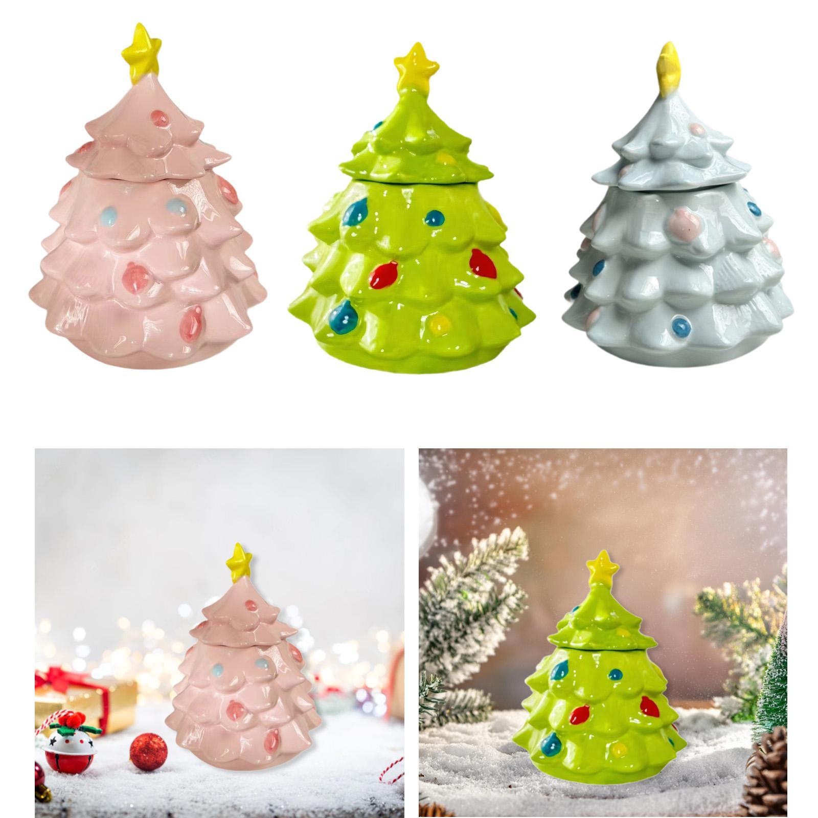 Christmas Tree Candy Jar Cute  - Xmas Food Storage Containers review and price