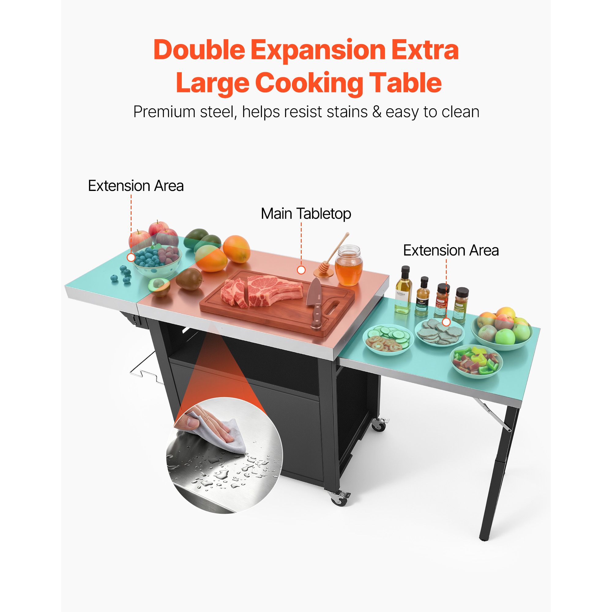 Outdoor Grill Cart with Storag - Food Storage In Cabinets review and price