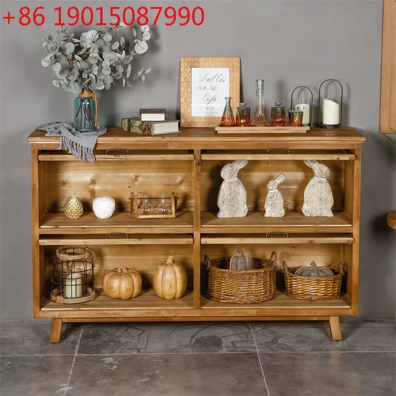 Solid wood double-layer and th - Food Storage Locker review and price