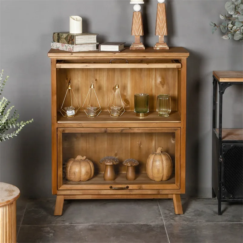 Solid wood double-layer and th - Food Storage Locker review and price