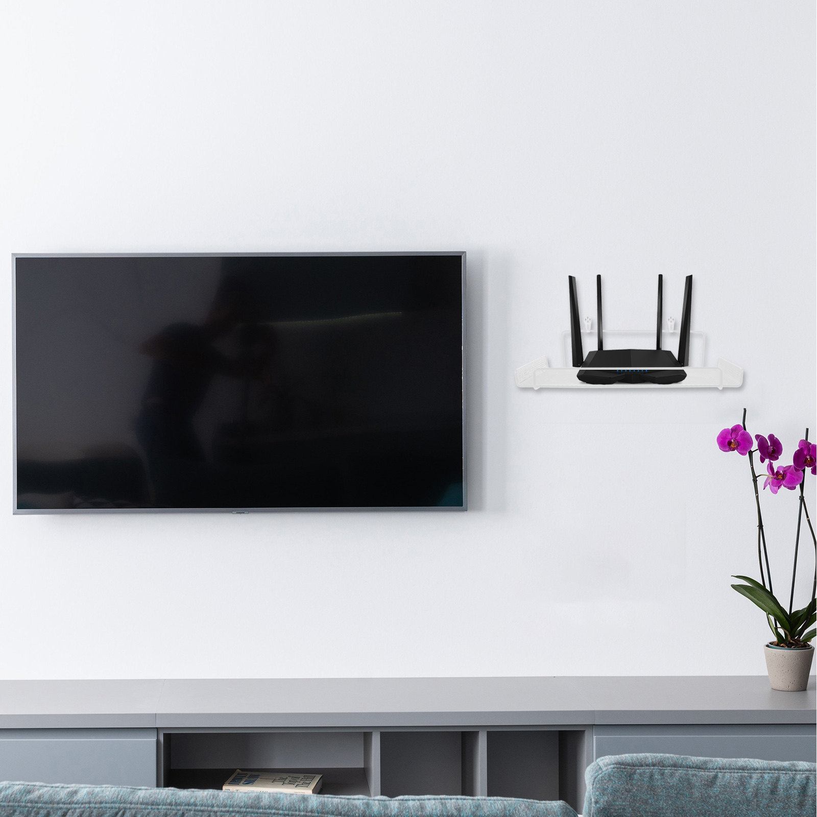 Iron Wall Mount Router Holder  - Food Storage Box review and price