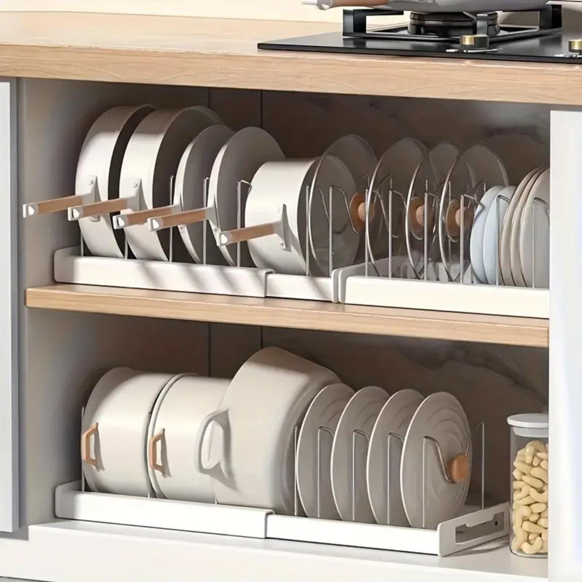 Expandable Kitchen Pot Pan Org - Food Storage In Cabinets review and price