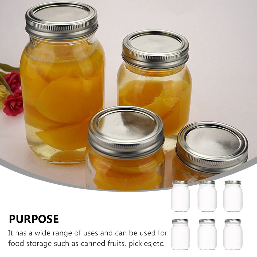 6Pcs Transparent Round Glass J - Food Storage Plastic review and price