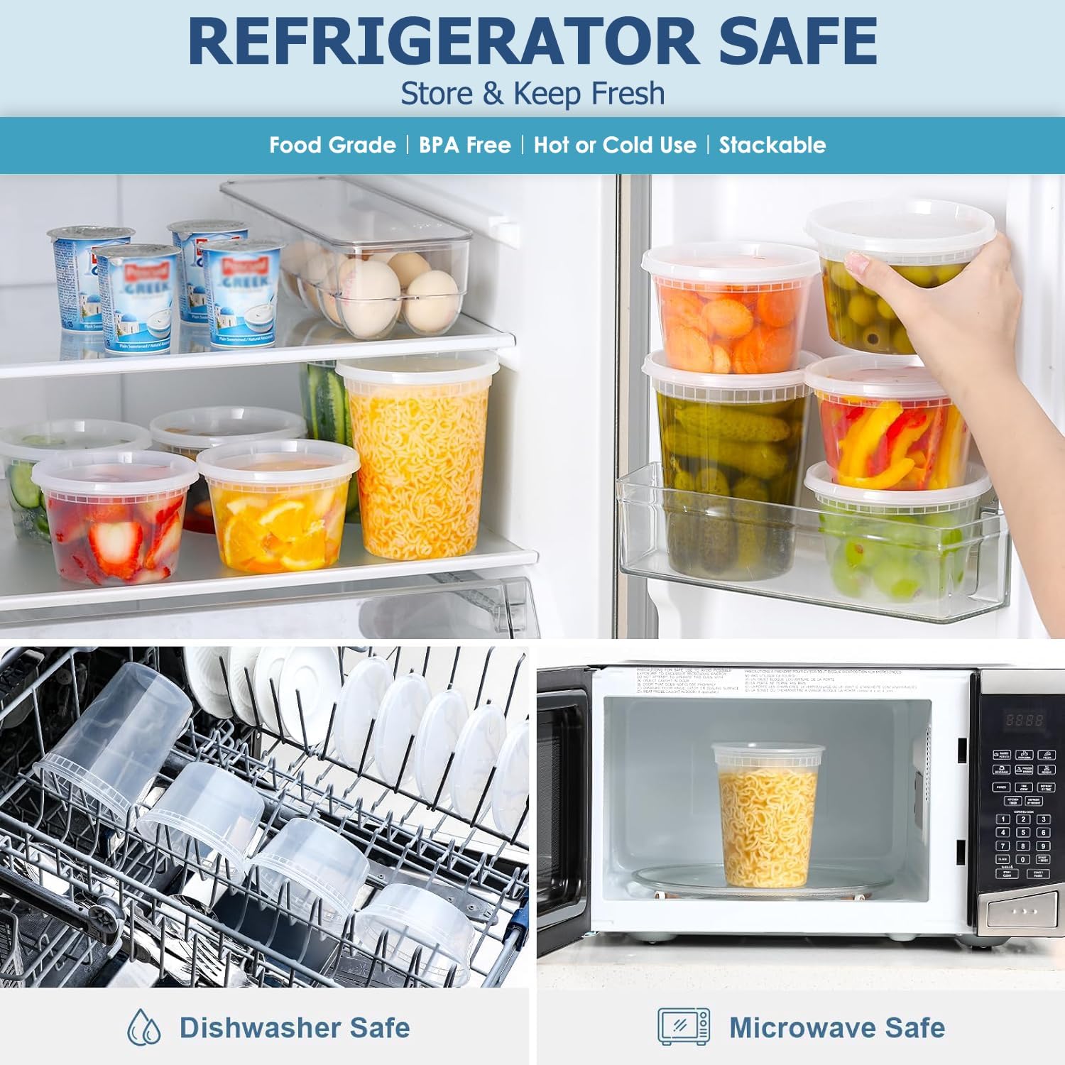 24pcs Deli Food Storage Contai - Food Storage Freezer review and price