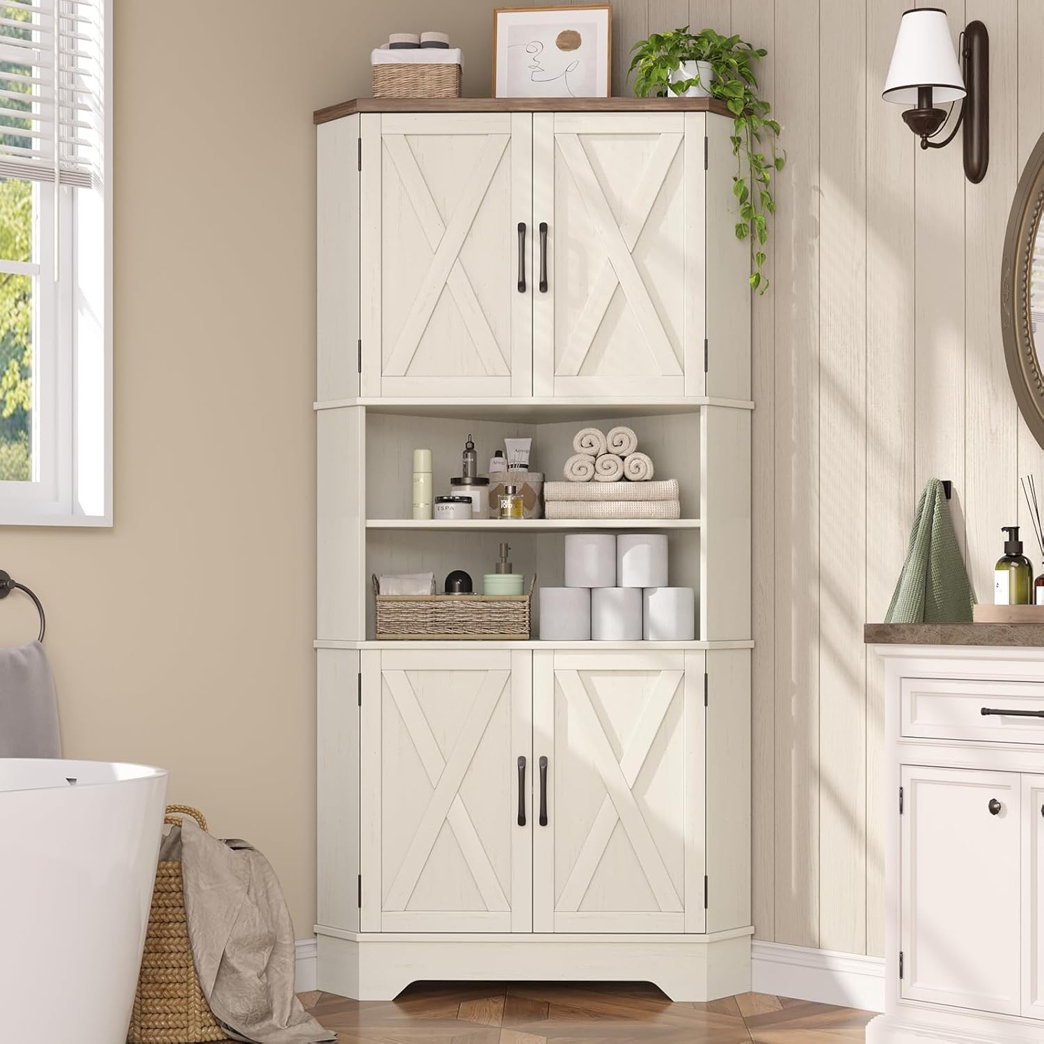 #￥Corner Cabinet, 67''H Kitche - Food Storage In Cabinets review and price