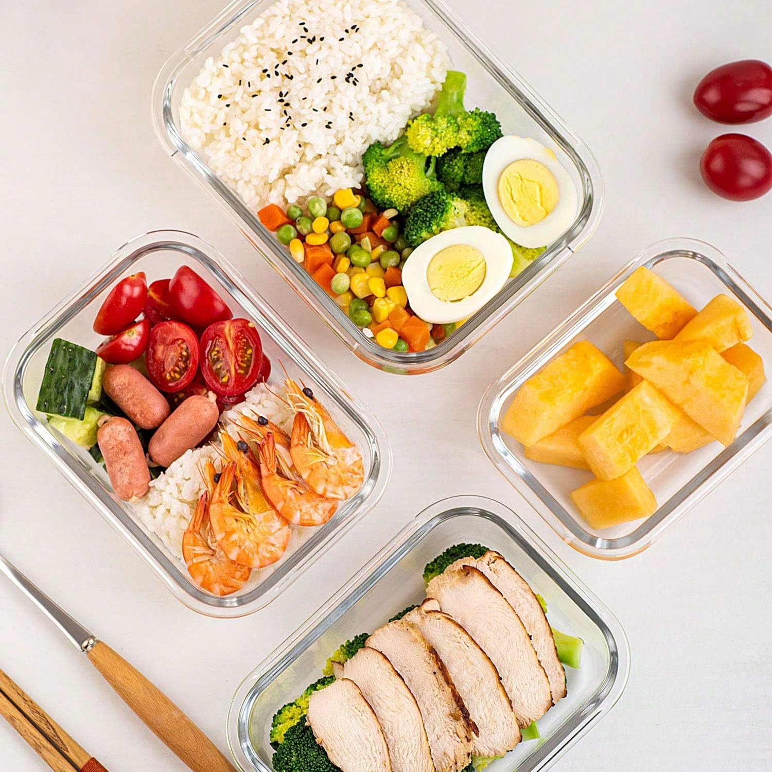 10 Pack Glass Meal Prep Contai - Food Storage Freezer review and price