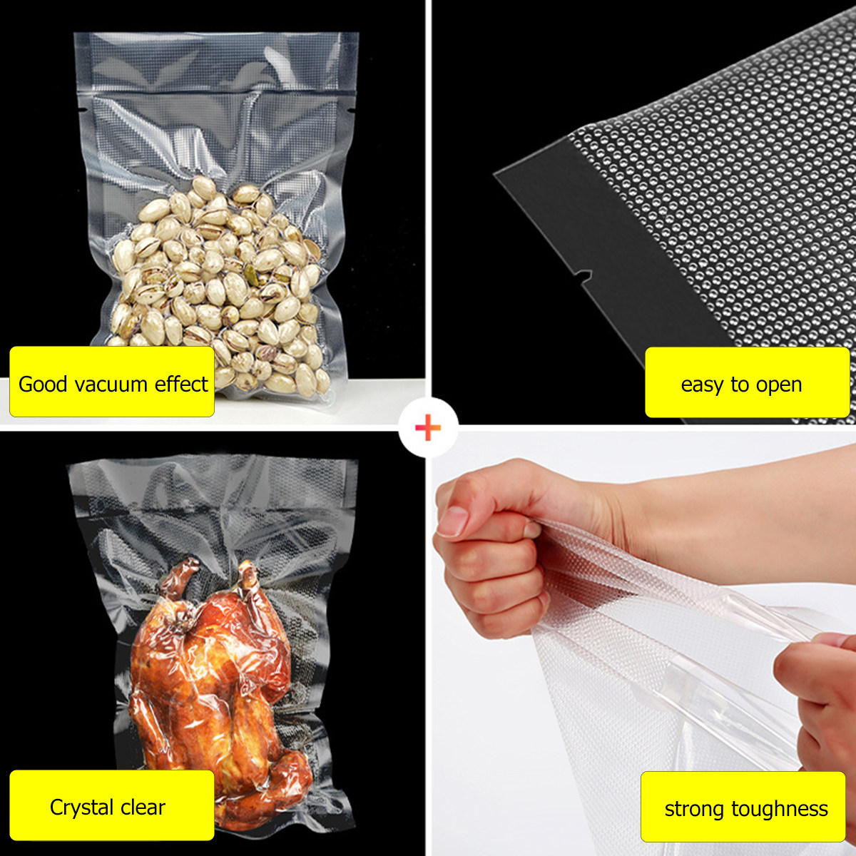 100Pcs Transparent Dot Texture - Food Storage Vacuum review and price