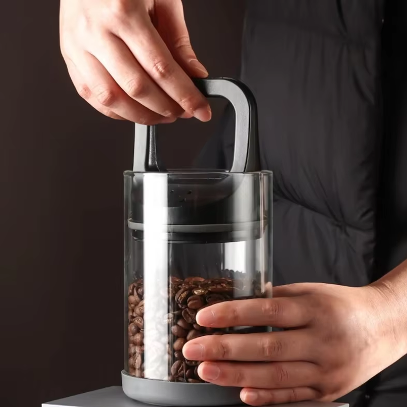 Coffee Beans Vacuum Sealed Tan - Food Storage Set Glass review and price