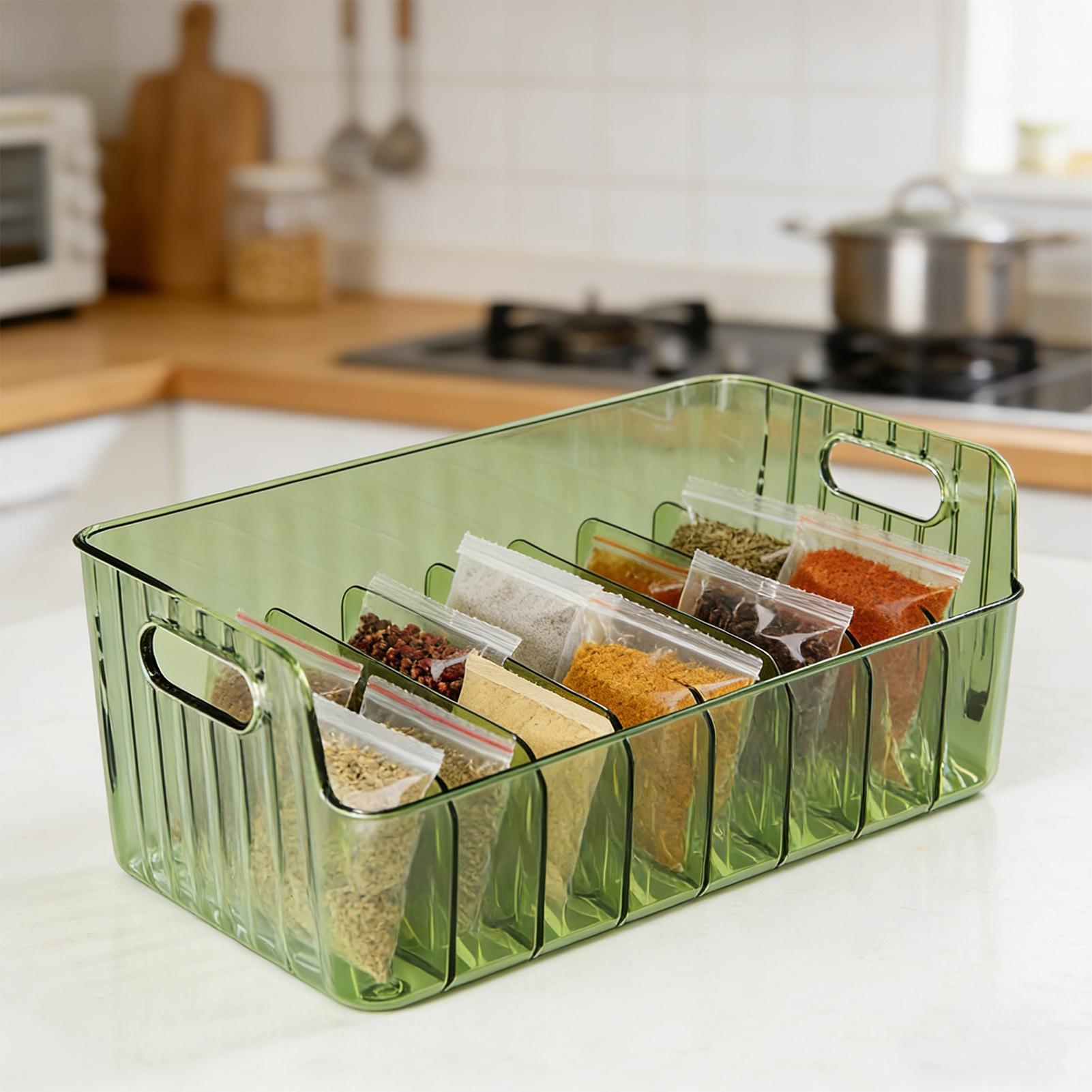 Spices Rack Transparent Divide - Food Storage In Cabinets review and price