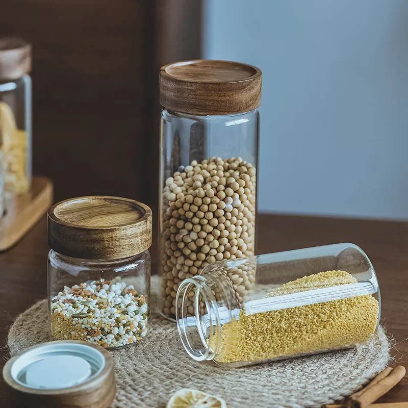 Wood Lid Orgnizer Glass Airtig - Food Storage Set Glass review and price