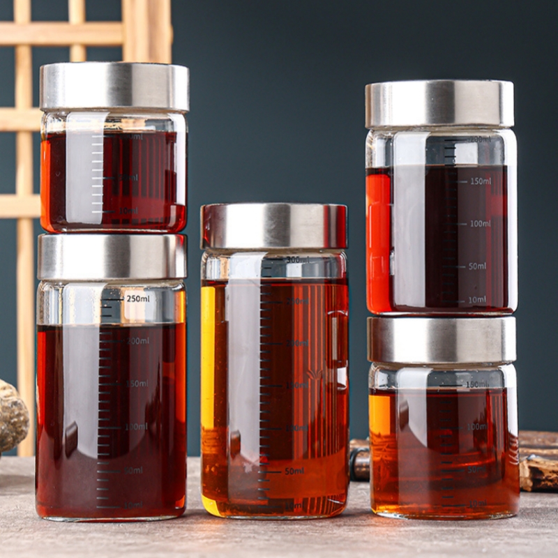 2Pcs 100-500ml Glass Storage C - Food Storage Set Glass review and price