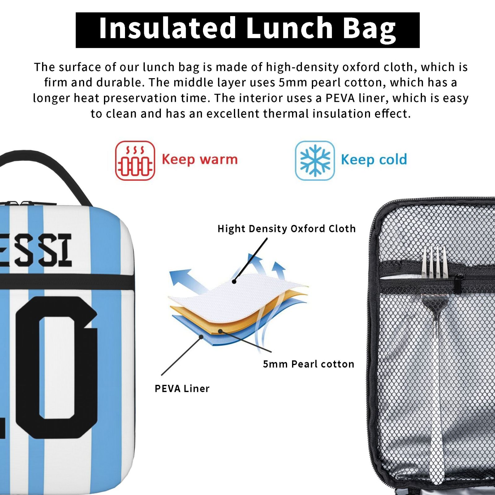 Custom Messis 10 Football Socc - Food Storage Keep Warm review and price