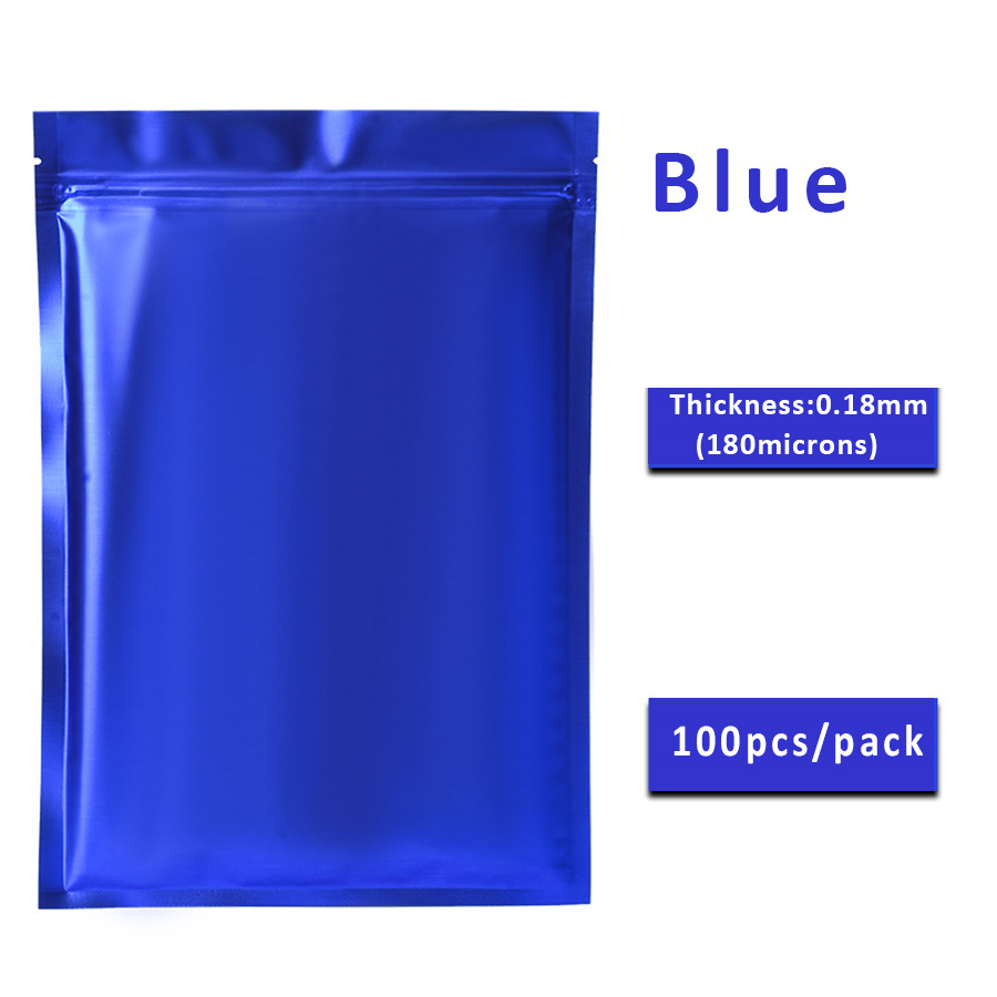100pcs Matte Blue Foil Zipper  - Food Storage Small review and price