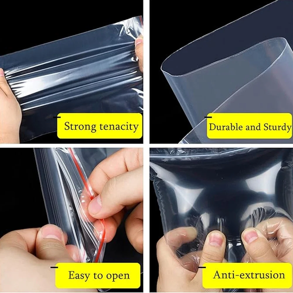 100-1000Pcs Reclosable Transpa - Food Storage Locker review and price