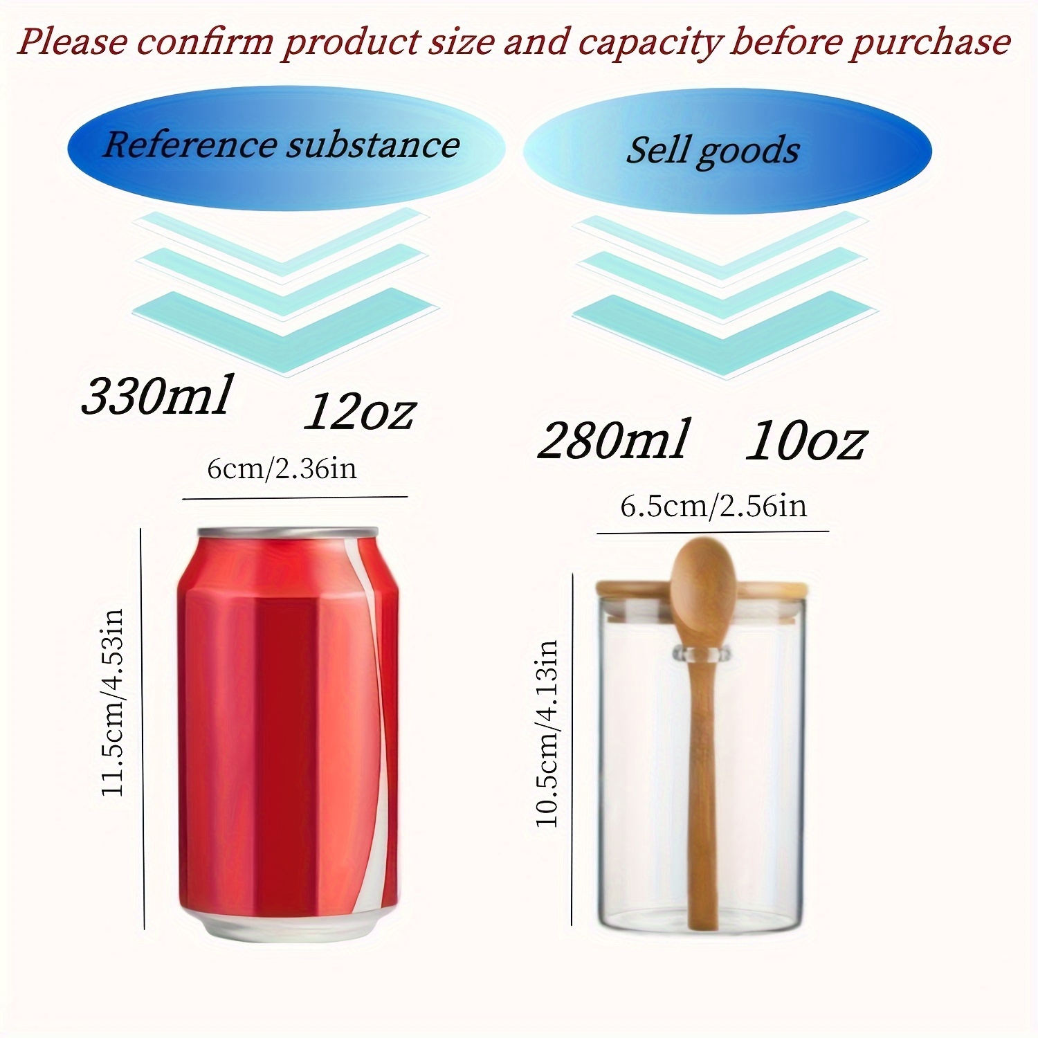 280ml Candy Jar, Biscuit Jar,  - Food Storage Set Glass review and price